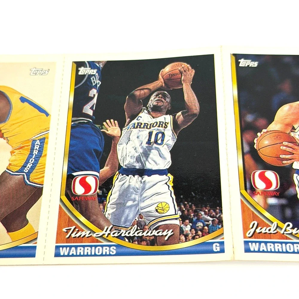 Topps Safeway Warriors Strip 1993 GS9 GS12 Hardaway Attles Buechler Alexander - Picture 3 of 11